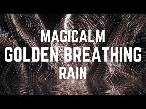 MAGICALM GOLDEN BREATHING RAIN | 12 Hours | Breathe in Relaxation and Calm | Black Scsreen