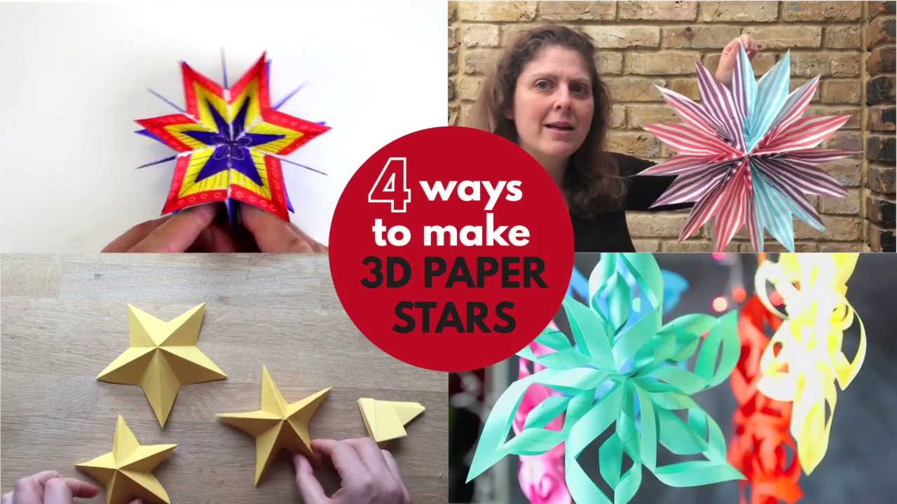 Making big paper stars ✨🌷, How To Make Paper Star