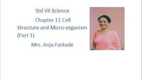 Science Chapter 11 Cell Structure and Micro-Organisms (part 1) std 7