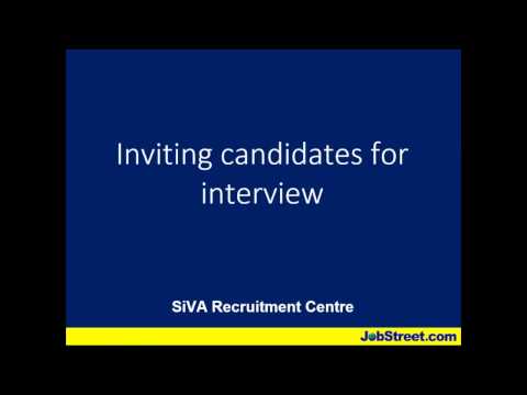 فيديو: كيفية دعوة للمقابلة