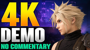Final Fantasy 7 Remake Demo Walkthrough - No Commentary 4K Gameplay