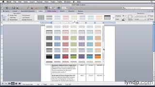 Microsoft Word: How to format tables | lynda.com tutorial