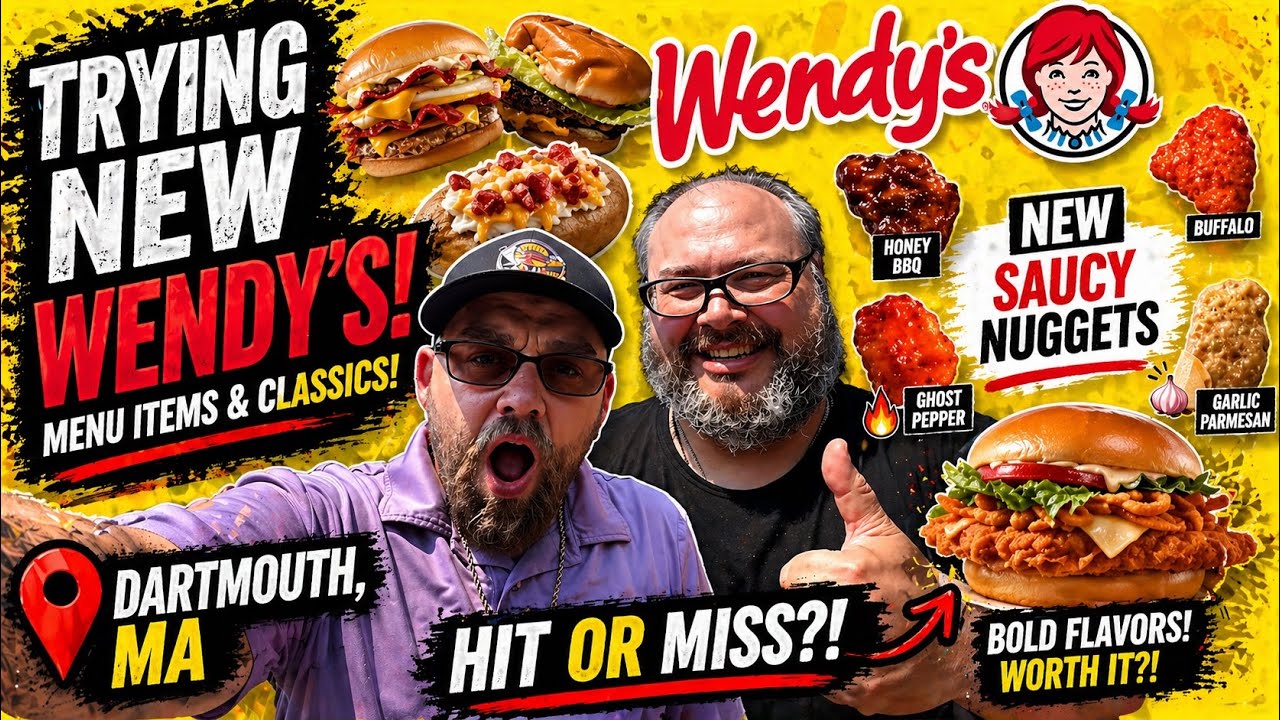 Trying some new Wendy's menu items & Classics! - YouTube