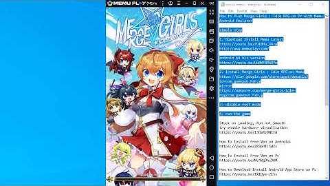 How to Play Merge Girls : Idle RPG on Pc with Memu Android Emulator