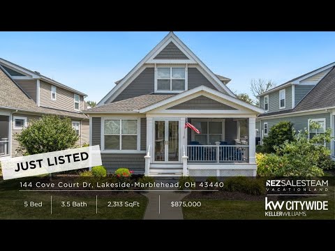144 Cove Court Dr, Lakeside-Marblehead, OH home video tour
