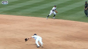 MIL@NYY: Choi robs Braun with a nice diving stop