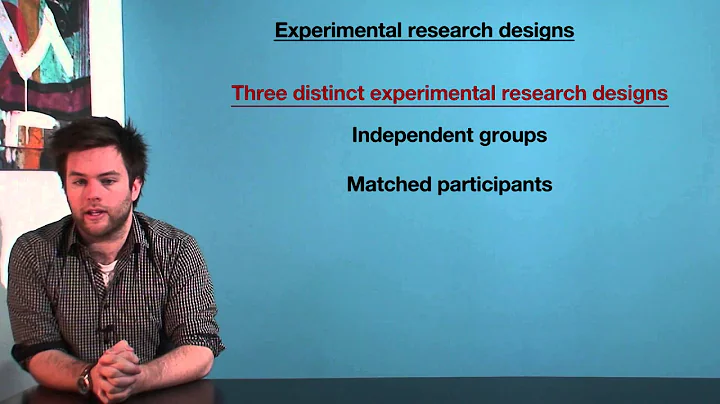 VCE Psychology - Experimental Research Designs