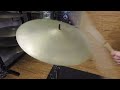 Vintage zilco by azco 18 crash cymbal  1612g