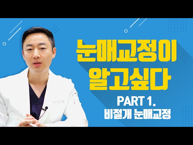 눈매교정이 알고싶다! PART 1. 비절개 눈매교정