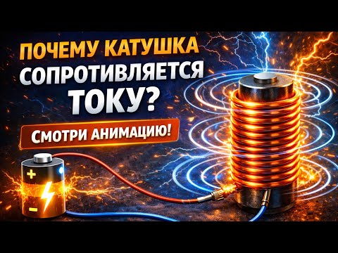 Как на самом деле работает катушка индуктивности и для чего нужна? (анимация от Малконс Инженерий).