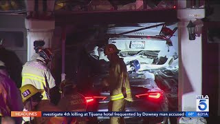 1 killed, 2 hospitalized after car crashes into home in South Pasadena 