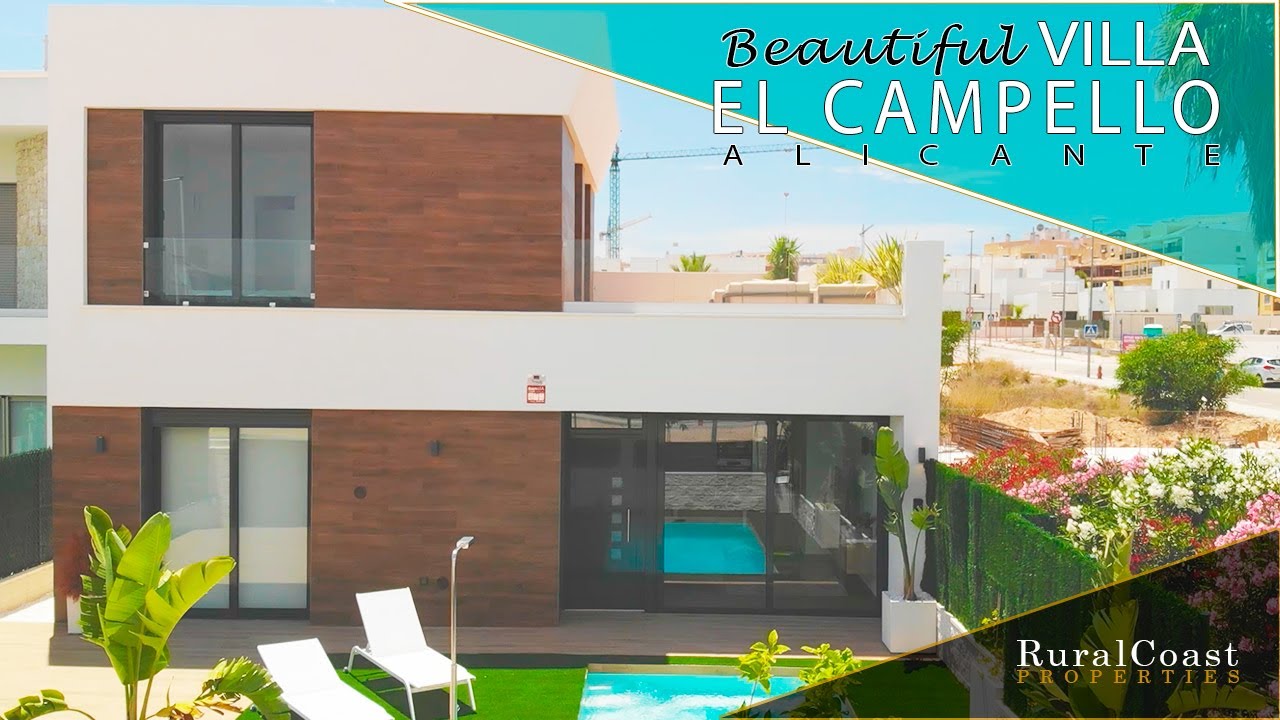 VILLA FOR SALE EL CAMPELLO NEW BUILD 3 BED 2 BATH / 299.900€ REF:2001