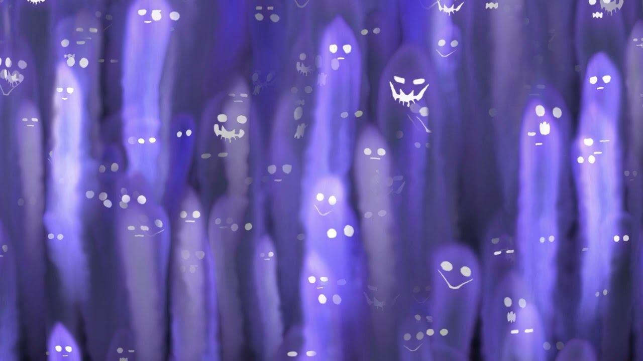 Halloween Ghost cartoon - 4k, Free Stock Footage, Copyright Free,  Background, Loop 30-sec