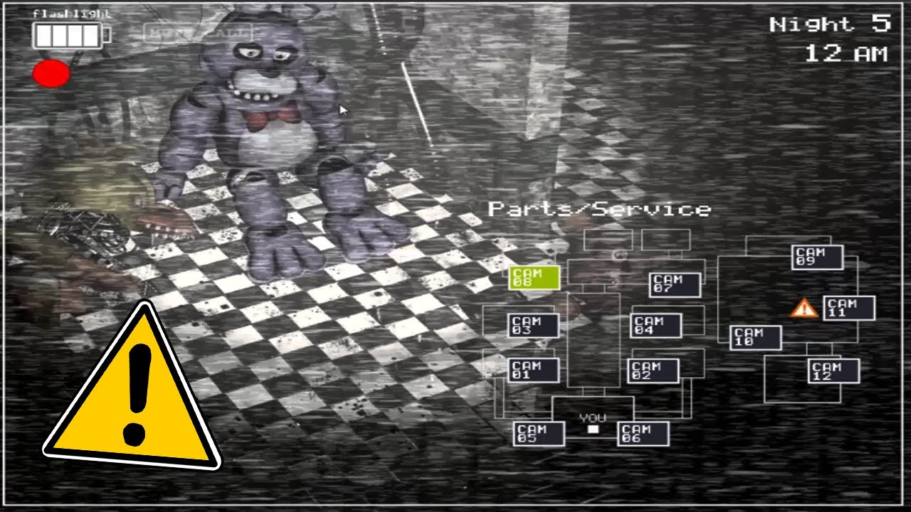 Bonnie from FNaF 1 in Part and Services Room... (FNaF 2 Mods) YouTube