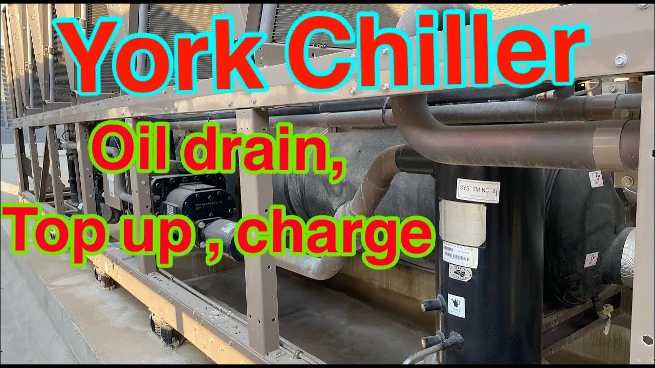 Compressor Oil drain and charge, top up in York YVAA VSD chiller Urdu
