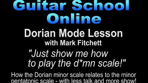 Pentatonic vs Dorian on guitar - Seeing the overlap