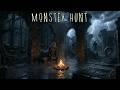 Fantasy Ambience | Witcher in the Ruins – Rain, Fire &amp; Stalking Monsters (Study / Sleep)