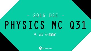 【DSE PP遂題解】2016 DSE Physics MC Q31
