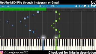 How to play Shayad on Piano | Midi Tutorial {Synthesia} screenshot 5