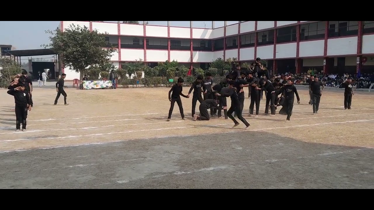 City convent school sports day pyramid dance performance 