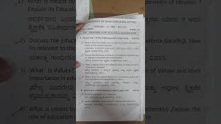 C - 2 test question paper (Jss B.Ed college)
