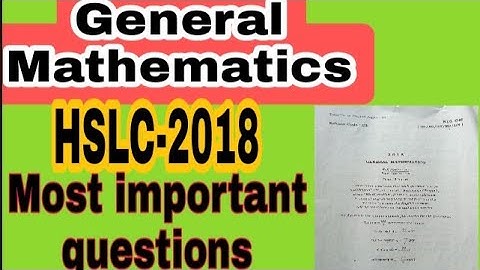 hslc mathematics question paper 2018/seba hslc maths question paper 2018
