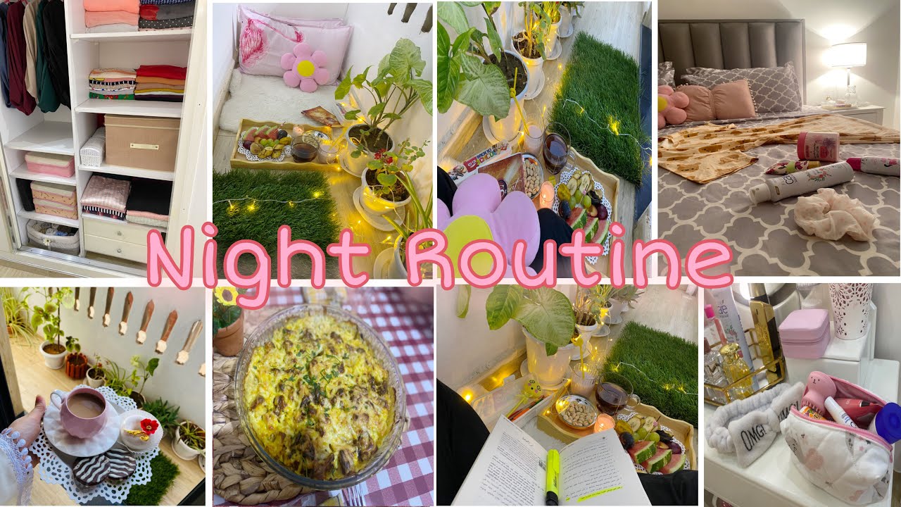 روتين صيفي ليلي🌌🌙: هدوء🕯️،تنظيم✨،همسة🍃،عناية بالبشرة🌸،عشاء🍲،أمسية هادئة معي🧘‍♀️