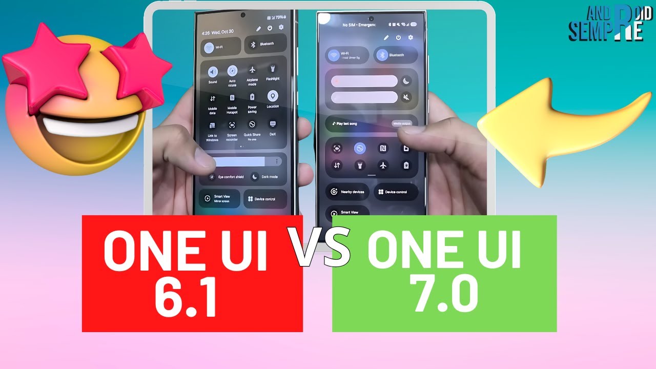 🔥ONE UI 6.1 VS ONE UI 7.0 - MOSTRANDO ALGUMAS MUDANÇAS (CONFIRA)📱 - YouTube