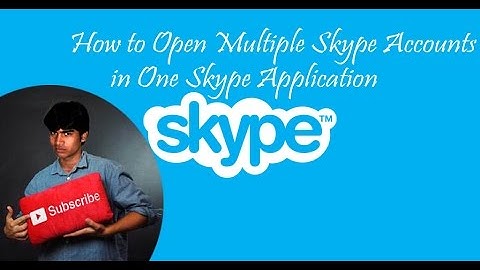 how to open multiple skype accounts in one skype application 2016 hindi urdu