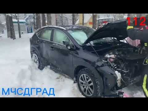 ДТП лобовое Lexus и ZAZ Chance, перекресток ул.Гончарова и пр.Димитрова, есть пострадавшие,02.01.22