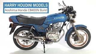 Aoshima 1:12 Honda CB400N Hawk Review and Full Kit Build