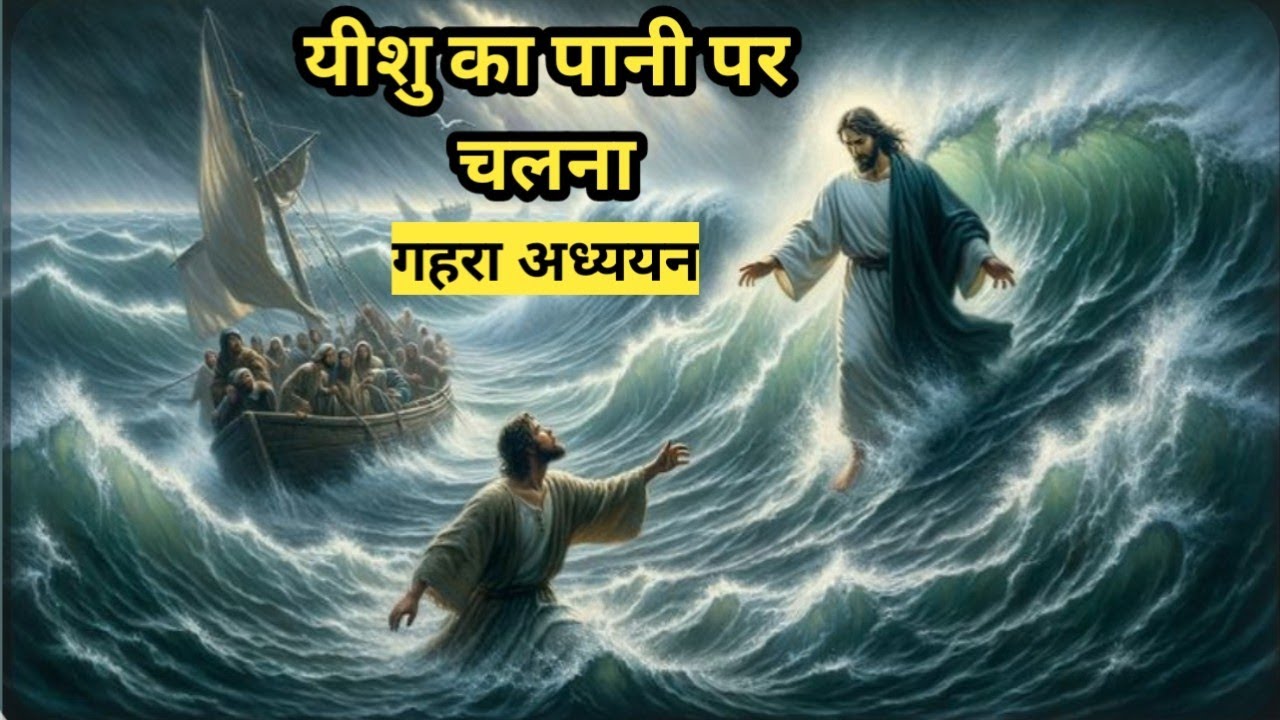यीशु का पानी पर चलना || मत्ती 14:22-31 || Jesus Walk on Water @bibleshikshahindi 