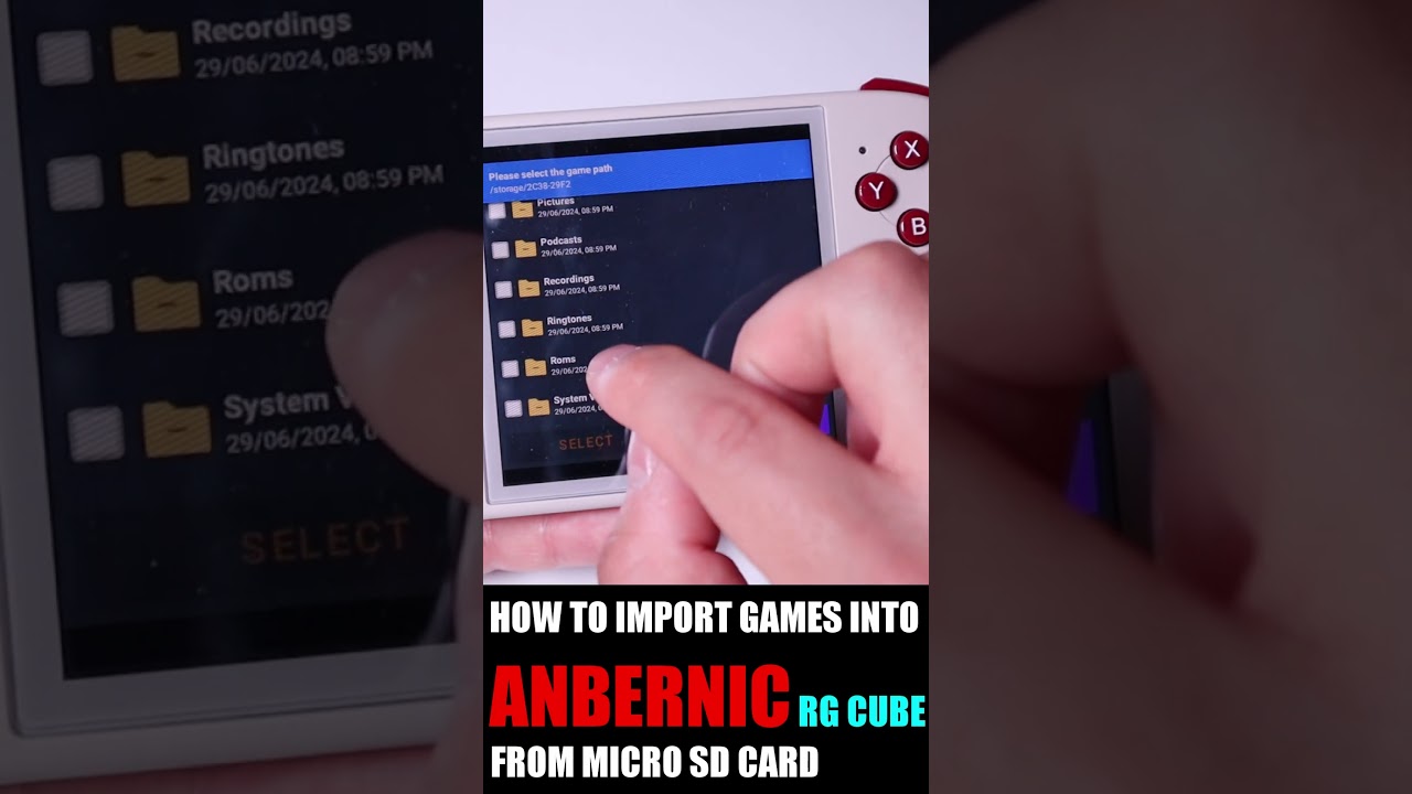 Как импортировать игры и файлы сохранения в Anbernic RG Cube (2024)