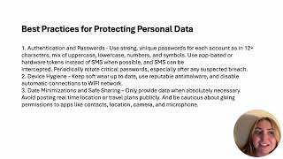 Online privacy and security risks