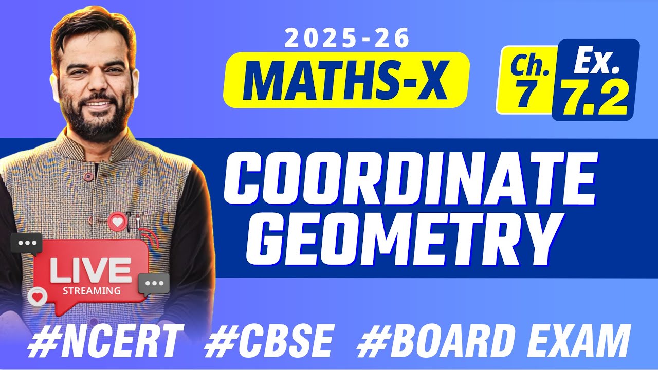 10th - Ch 7 Ex 7.2 | Coordinate Geometry I Live Class Video 4 Maths # ...