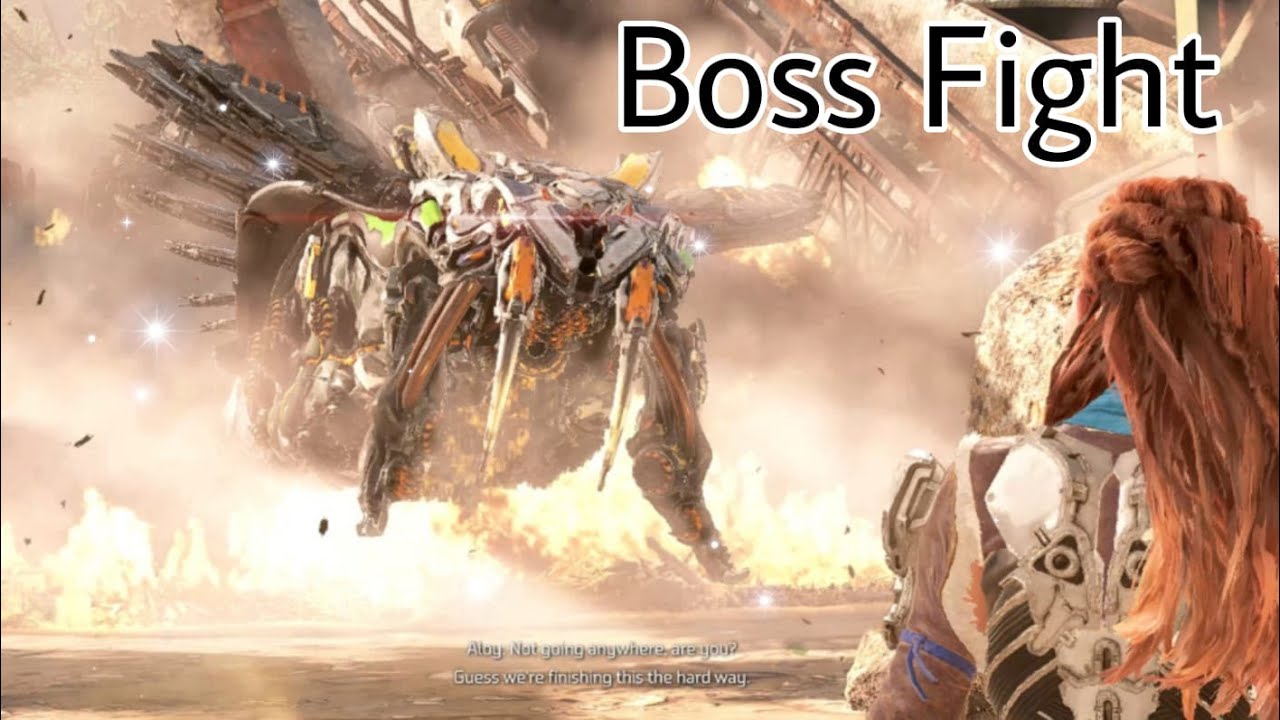 Horizon Forbidden West - First Boss Fight Reaction! Epic Moments! - YouTube