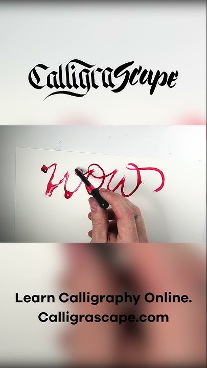 How to Do Ruling Pen Calligraphy - Calligrascape