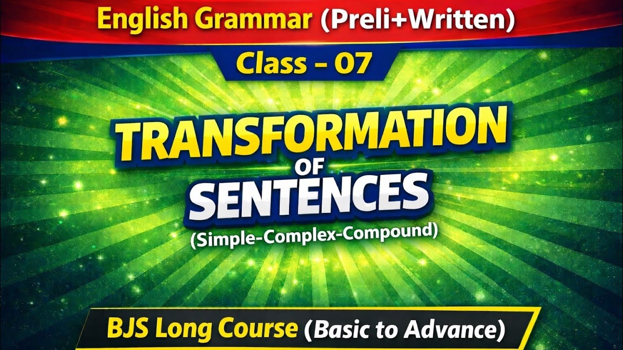 Transformation of Sentence Simple Complex Compound