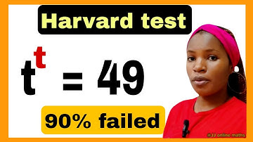 A Harvard University interview math test| solve for t| exponential math problem