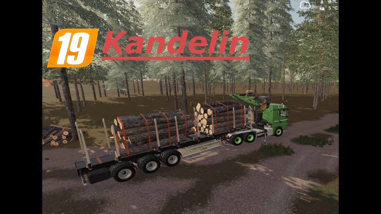 LS19 Forst Kandelin TIMELAPSE  Stamm Transport #39 Farming Simulator 2019