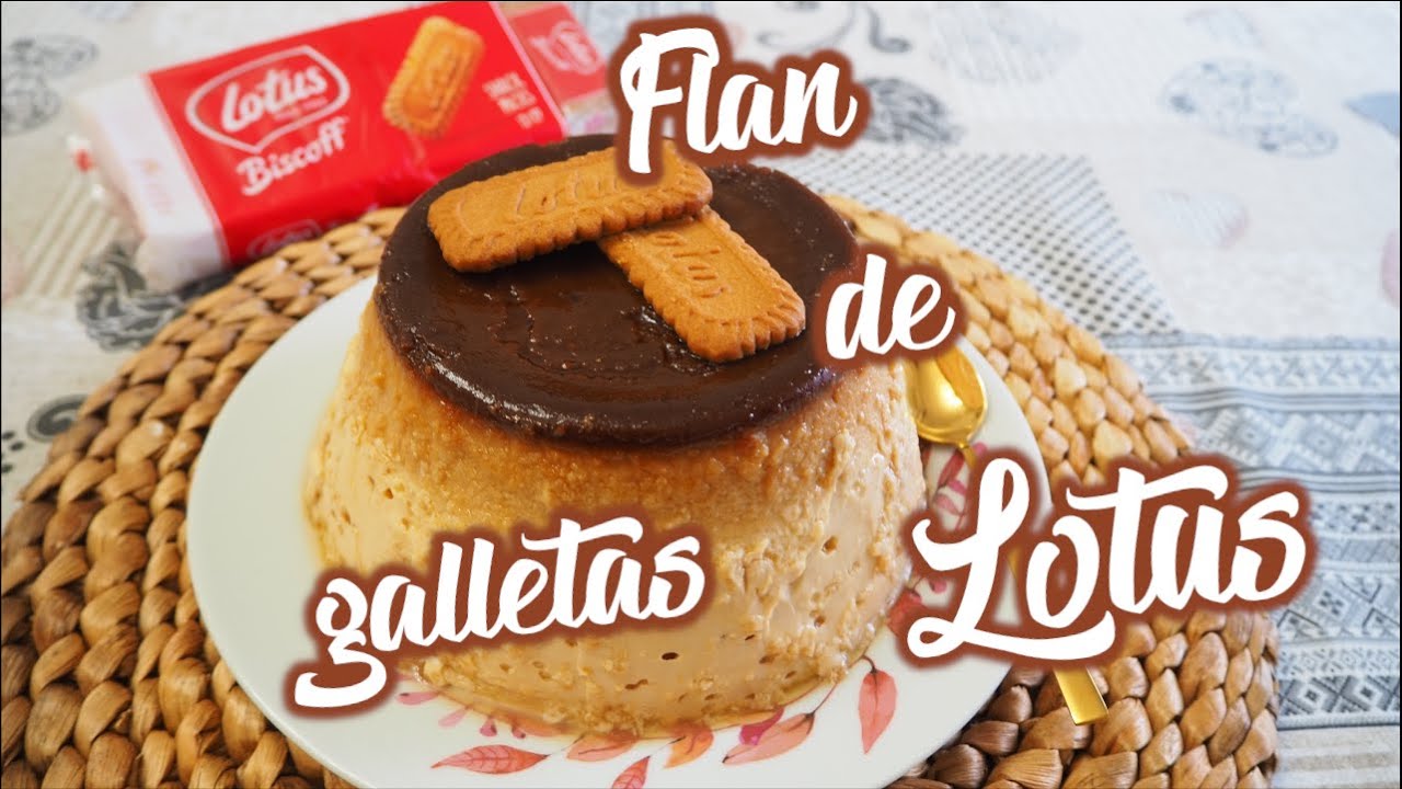 Flan de galletas Lotus 😋😋 Postre MUY FÁCIL Y RÁPIDO