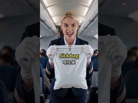 When Everyone On The Plane Needs A Sick Bag! 😂✈️#LearnEnglish#TravelEnglish#AirplaneVocabulary#short