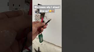 If you do this don’t leave the wire exposed for the next guy #electricalengineering #electricity