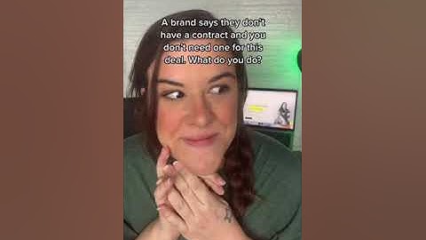 ALWAYS have a contract for your UGC deals!