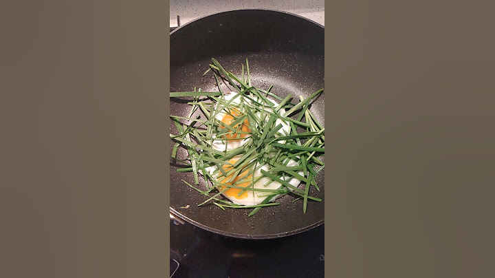 오늘의 아침 부추계란후라이