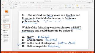Full Redundancy, Concision and Tone on SAT / ACT Grammar (Drill 2) Guide