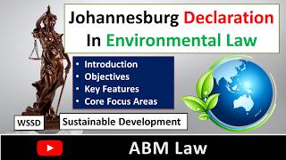 Johannesburg Declaration | Environmental Law | Johannesburg Summit 2002 | Sustainable Development