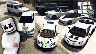 GTA 5 - Stealing Marshmello's Luxury Cars with Franklin! (Real Life Cars #176)
