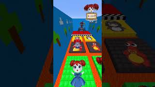 Gugu Gaga vs Poppy Playtime - Drop Lava Challenge! #minecraft #poppyplaytime #gugugaga