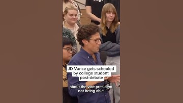 JD Vance gets schooled by college student post-debate